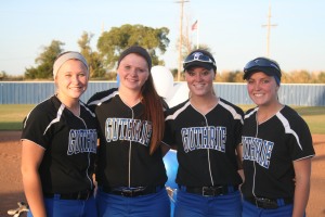 The Fab 4 (L-R) Cameron Jenkins, Chelsey Watson, Bailey Shaffer and Kaycie Carroll helped lead the team to another 20-win season.