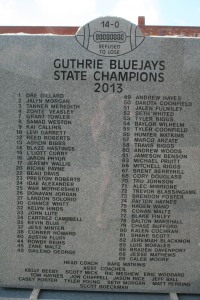 2013 State Championship Monument